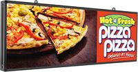 P5 39X14INCH Programable Interior A todo color LED Señal de publicidad WiFi y USB Tablero digital compatible para mensajes de texto de desplazamiento