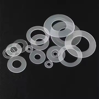 Rondelle plate en plastique nylon blanche bon marché personnalisée Offre Spéciale DIN125 M8 M10 PTFE POM Rondelle plate en plastique