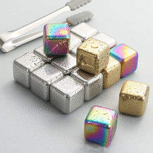 Boîte de rangement pour mini-glaçons réutilisables en acier inoxydable 304, pierres à whisky et à vin réfrigérantes - Product Image 3