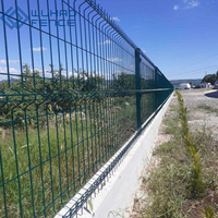 Panneau de clôture de sécurité en treillis soudé incurvé 3D en acier galvanisé de haute qualité, revêtu de PVC, respectueux de l'environnement