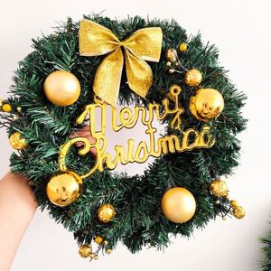 Guirnaldas Decorativas Navideñas de Estilo Nuevo, Coronas Navideñas Realistas Hechas a Mano de 30/40/50 cm, Adornos para Puertas - Product Image 1
