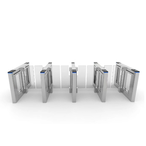Control de Acceso para Gimnasios y Oficinas: Puerta de Velocidad de Cabeza Cuadrada de Acero Inoxidable con Función de Conteo de 0.2s, Tarjeta IC, TCP/IP y Motor Cepillado - Product Image 1