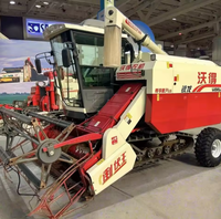 Moissonneuse-batteuse automatique 140 CV, récolteuse de céréales haute productivité, largeur de travail 2400 mm, transmission par engrenages, moteur et boîte de vitesses