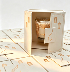 square Double Door Magnetic <b>Christmas</b> Giveaway Perfume Bottle Candles <b>Box</b> Paper Custom Luxury Candle Jar Packaging Gift Boxes - Product Image 5