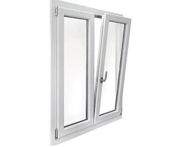 Ventana de vidrio esmaltado doble/triplicado de estilo europeo, ventanas de vinilo de PVC con inclinación y giro, precios de venta