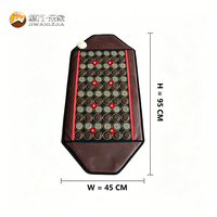 Jiwan Lejia - Tapete Portátil de Acupresión con Piedras Calientes para Silla, con Bolsa de Transporte, para Alivio de la Espalda y Bienestar