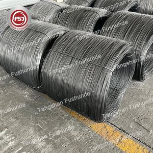 Высокоуглеродистая стальная пружинная проволока Fushunde SAE 1006 SAE 1008 5,5 мм 6,5 мм 8 мм 10 мм Q235, проволочное сырье для изготовления ногтей - Product Image 1