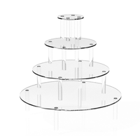 Support d'affichage en acrylique transparent de haute qualité, sur mesure, en gros, avec plusieurs niveaux, étagère, rehausseur, présentoir de carrelage de bureau, bricolage, usine ISO BSCI