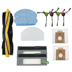 Accessoires pour aspirateur robot Ecovacs DEEBOT <span class=keywords><strong>OZMO</strong></span> T8 AIVI T8 <span class=keywords><strong>N8</strong></span> Pro Plus : brosse principale, brosse latérale, filtre à poussière, sac, serpillière - Product Image 1