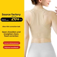 Correcteur de posture ultra-fin invisible et imperméable en spandex pour le soutien du dos souple, prévention de la cyphose, marque Corée-Japon