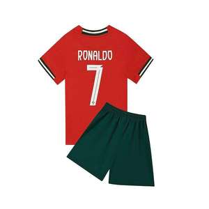 Ensemble d'uniformes de football pour enfants Portugal domicile pour les matchs de la Coupe du Monde # Maillot de football n°7 - Product Image 4
