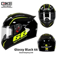 Casque de moto intégral Qike Safety ABS, design unisexe, pour toutes les saisons. Modèle de protection durable personnalisé