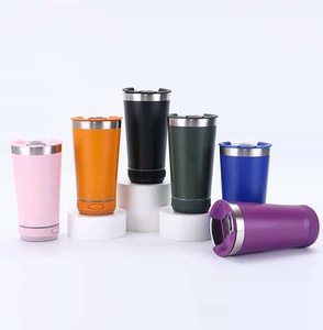 Cross-border 16oz Bluetooth Speaker Beer Mug 304 Stainless Steel <b>Double</b> <b>Wall</b> Vacuum Insulated Tumbler 6-12 Hours Thermal - Product Image 1