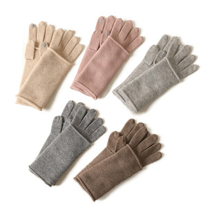 <span class=keywords><strong>Gants</strong></span> d'hiver tricotés de luxe pour femmes, double couche, compatibles écran <span class=keywords><strong>tactile</strong></span>, mitaines chaudes <span class=keywords><strong>en</strong></span> cachemire, chauffe-mains à cinq doigts, double usage, séparables - Product Image 1