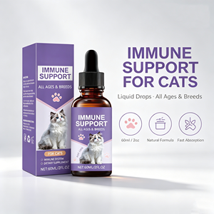 NurtureNova Gocce Liquide per il Supporto Immunitario dei Gatti 60ml Integratore Alimentare Naturale ad Assorbimento Rapido per Tutte le Razze OEM Privato - Product Image 1