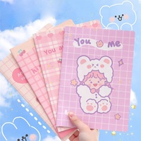 Cahier personnalisé de printemps uni en cuir A4 A5 Corée dessin animé créatif fantaisie 2024