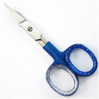 Ciseaux de manucure professionnels de haute qualité avec manche en céramique cuticule incurvée lame en acier droite outil de beauté pour le soin des ongles