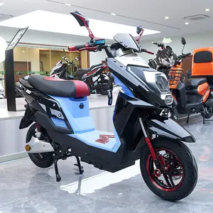 CKD CBU 10 inci model baru sepeda motor elektrik 600W/800W 50km/jam kecepatan maksimum produsen sepeda motor skuter listrik di Tiongkok