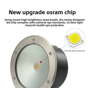 נירוסטה 12v/24v cob חיצוני חיצוני עמיד למים תת קרקעי אור ip65 דירוג מרובע גינה אור קרקע - Product Image 3