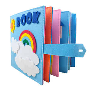 หนังสือผ้าสักหลาดแบบใหม่ กระเป๋าเรียนรู้สำหรับเด็กเล็ก ชุดของเล่นเสริมพัฒนาการ หนังสือผ้าสักหลาดแบบมีกิจกรรม - Product Image 3