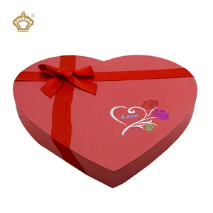 Manufacturer Supplier Factory New Design Valentine Love Chocolate Packaging Heart Shaped Boxes Wholesale
