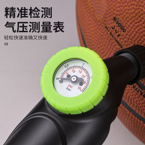 Portable Mini Air Pump Black Manual <b>Inflation</b> For Basketball Bidirectional 11B Dial - Product Image 4