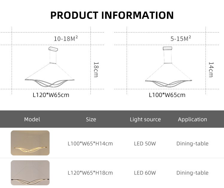 Newest Innovation Modern Decorative Room Home Indoor Lighting Aluminum Bedroom Led Chandelier Pendant Light
