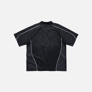 Camiseta Deportiva SCORPIO de Corte Regular, Negra, Transpirable, 100% Poliéster, Manga Corta, de Alto Rendimiento - Product Image 2