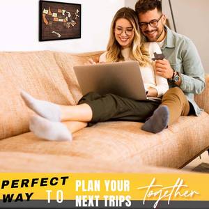 Mapa de Viajes de EE. UU., 30.48 x 25.40 cm, Rompecabezas de Madera con Mapa de EE. UU., Ideal como Regalo para Parejas y Familias - Product Image 5