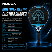 Raquette de padel FIP en titane de forme diamant, nouvelle technologie, haute qualité, logo personnalisable, fabricant professionnel NODEX 2026