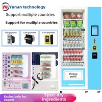 Distributeur automatique de qualité export pour boissons, snacks, serviettes hygiéniques, écran tactile, paiement par pièces/billets, Alipay/UnionPay/NFC/Apple