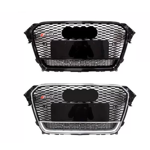 Grille de calandre pour <span class=keywords><strong>Audi</strong></span> <span class=keywords><strong>A4</strong></span> B8.5, mise à niveau vers la grille RS4 pour <span class=keywords><strong>Audi</strong></span> 2013-2016, calandre avant avec motif nid d'abeille, kit carrosserie avec Quttro - Product Image 5