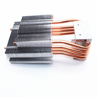 Radiateur à ailettes de haute qualité pour boîtier de jonction électrique, avec surface nickelée et tube thermique, pour applications automobiles et projecteurs, certifié ISO9001