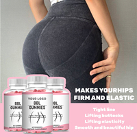 Complément alimentaire naturel non-OGM pour améliorer la silhouette, gommes BBL pour sculpter les hanches, les fesses et la taille, 60 comprimés à croquer