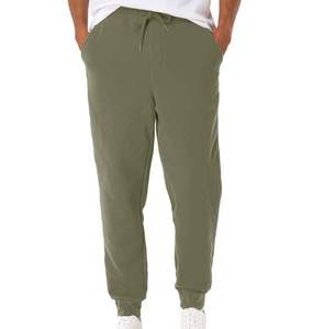Pantalons de jogging pour hommes Pantalons de jogging en jersey athlétique molletonné de poids moyen avec bas élastique et poches Pantalons actifs - Product Image 3