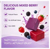 Gummies à la biotine pour la croissance des cheveux pour femmes, saveur fruits rouges, pour des cheveux plus épais, des ongles et une peau plus forts, complément vitaminique
