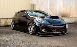 สปอยเลอร์ฝากระโปรงหน้าแบบมีช่องระบายอากาศทรง ZR สำหรับรถมาสด้า 3 MPS แฮทช์แบ็ค - Product Image 6