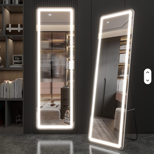 Bán buôn LED gương lớn cao tầng spiegel khung đứng lên đầy đủ chiều dài sàn gương kim loại không khung quá khổ sàn gương - Product Image 1