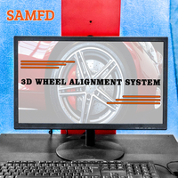 SAMFD jauge optique véhicule automatique voiture 3d 4 outils de réparation de roue d'alignement de roue 4 roues 3d voiture aligneur outil Service