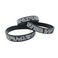 Bracelet promotionnel personnalisé en silicone imperméable et écologique avec impression sérigraphique