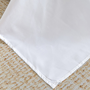 Parure de <span class=keywords><strong>lit</strong></span> 4 pièces en coton 100% brodé blanc pur, style simple, <span class=keywords><strong>pour</strong></span> hôtel 5 étoiles et gîte, comprenant housse de couette et drap. - Product Image 5