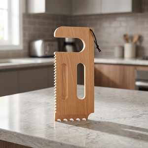 Safe Bristle-Free <b>Charcoal</b> Grill Grate Cleaner Wooden Grill Scraper Durable <b>Portable</b> Polished Finish Multi-Function Eco-Friendly - Product Image 4