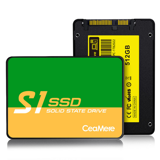 Ceamere SSD Hard Drives 128GB 256GB 480GB 512GB 1TB Internal Solid State Disk Hard Drive SATA 3 2.5 Inch Laptop Desktop PC SSD