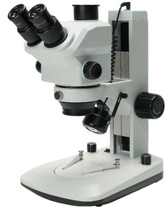 Microscope stéréoscopique trinoculaire BestScope BS-3028T2 0.7X-6X avec support, base compacte, support grossier et éclairage LED - Product Image 5