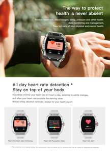 Reloj Inteligente Z141 2026 Nuevo Diseño con Llamadas Bluetooth para Hombres y Mujeres, Monitor de Actividad Física 2026, Monitor de Presión Arterial y Frecuencia Cardíaca para Android e iOS - Product Image 5