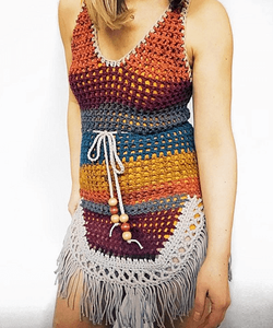 Vestido largo <span class=keywords><strong>de</strong></span> ganchillo sin mangas para mujer, ropa <span class=keywords><strong>de</strong></span> playa, cuadrado, para <span class=keywords><strong>verano</strong></span> - Product Image 5