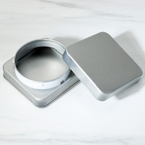 Custom Tin Wholesale Square Screw Lid CR Lock Tin Case Child Resistant Storage Container Airtight Child Proof Tin Box