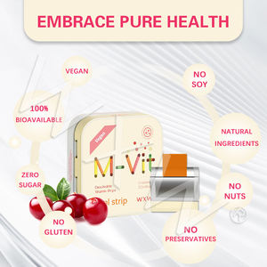 Venta caliente OEM Multivitaminas Tiras orales Sabor personalizado Dissoled Vitamina Tiras orales Soporta inmunidad Tiras orales - Product Image 3