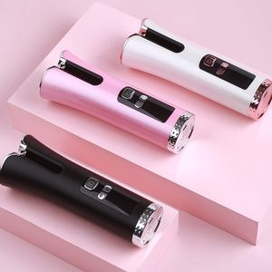 Fer à boucler automatique sans fil rechargeable avec baril en céramique, 3 températures, 4 minuteurs, écran LCD, anti-emmêlement <span class=keywords><strong>pour</strong></span> <span class=keywords><strong>boucles</strong></span> souples à serrées, certifié CE - Product Image 2