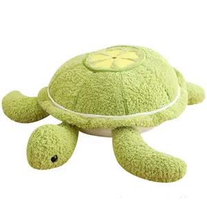 Cartoon soft turtle stuffed animal plush toys cute sea turtles PP cotton filling high quality marine animal plush turtle pillow